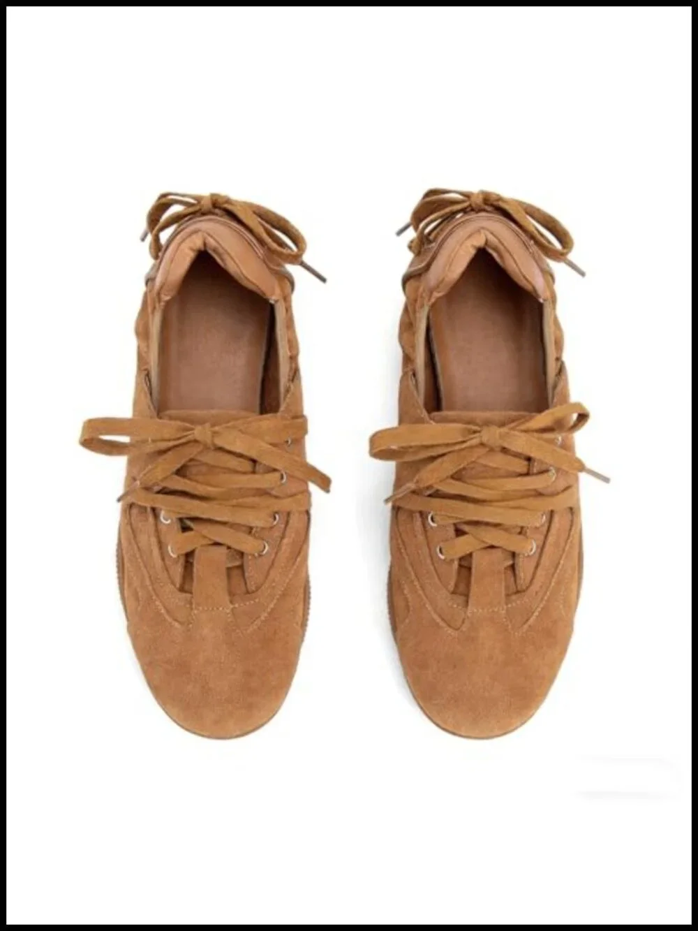 Lace-Up Ballet Sneakers Fashion Ballerina Flats Walking Tennis Casual Shoes